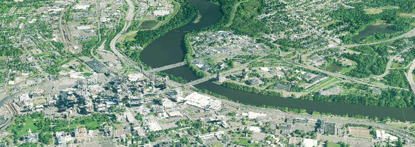 3-d mapping image of Hartford, CT