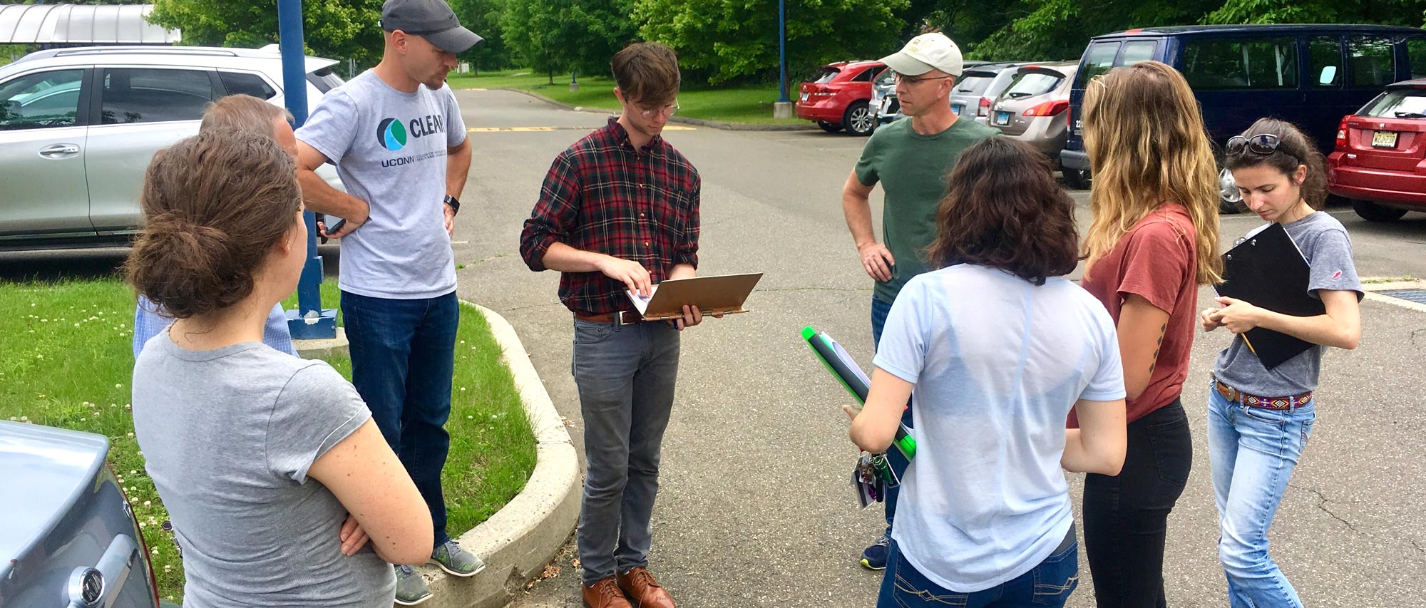 Stormwater Corps students site review